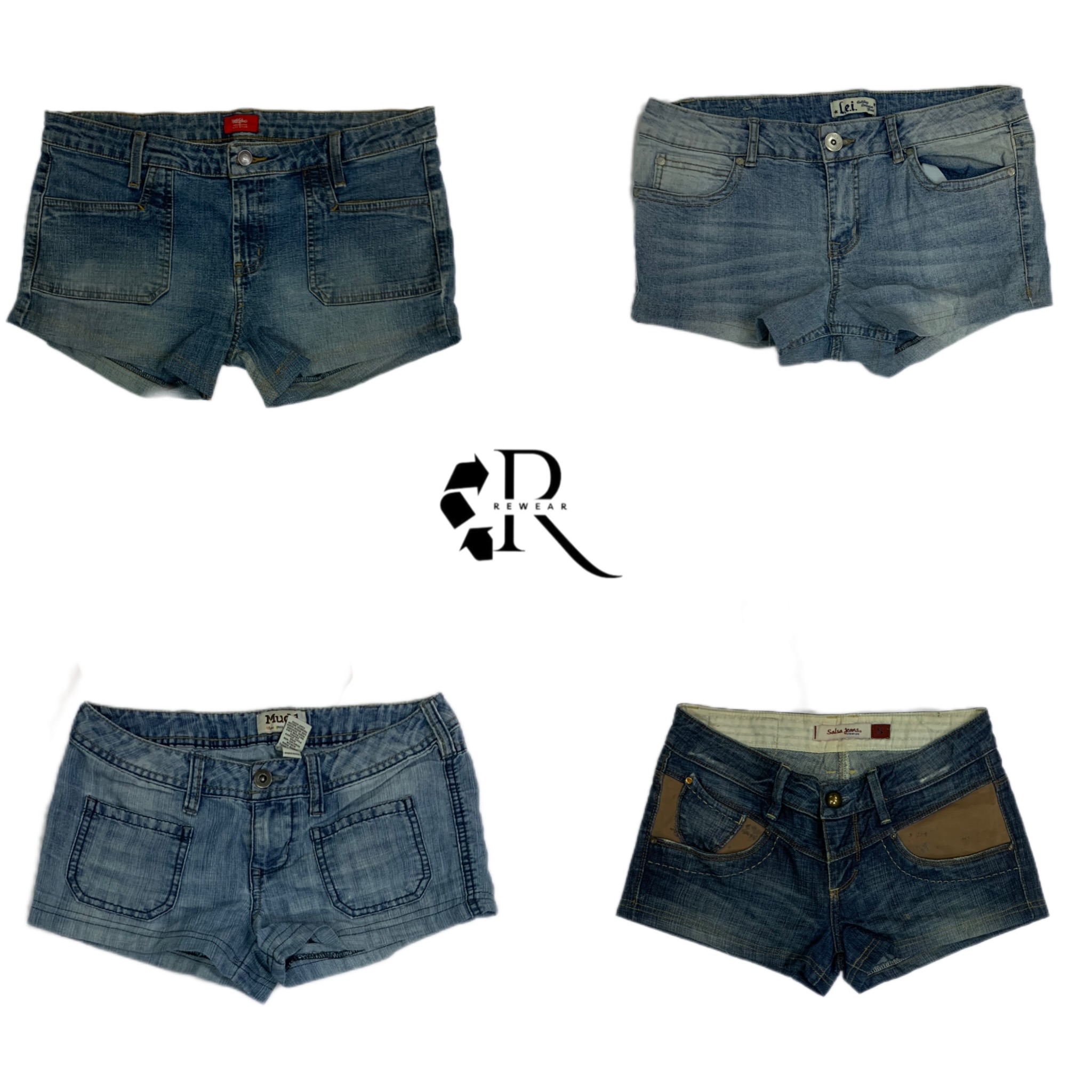 Y2K IT Girl Denim Mini Short (RW-1072)