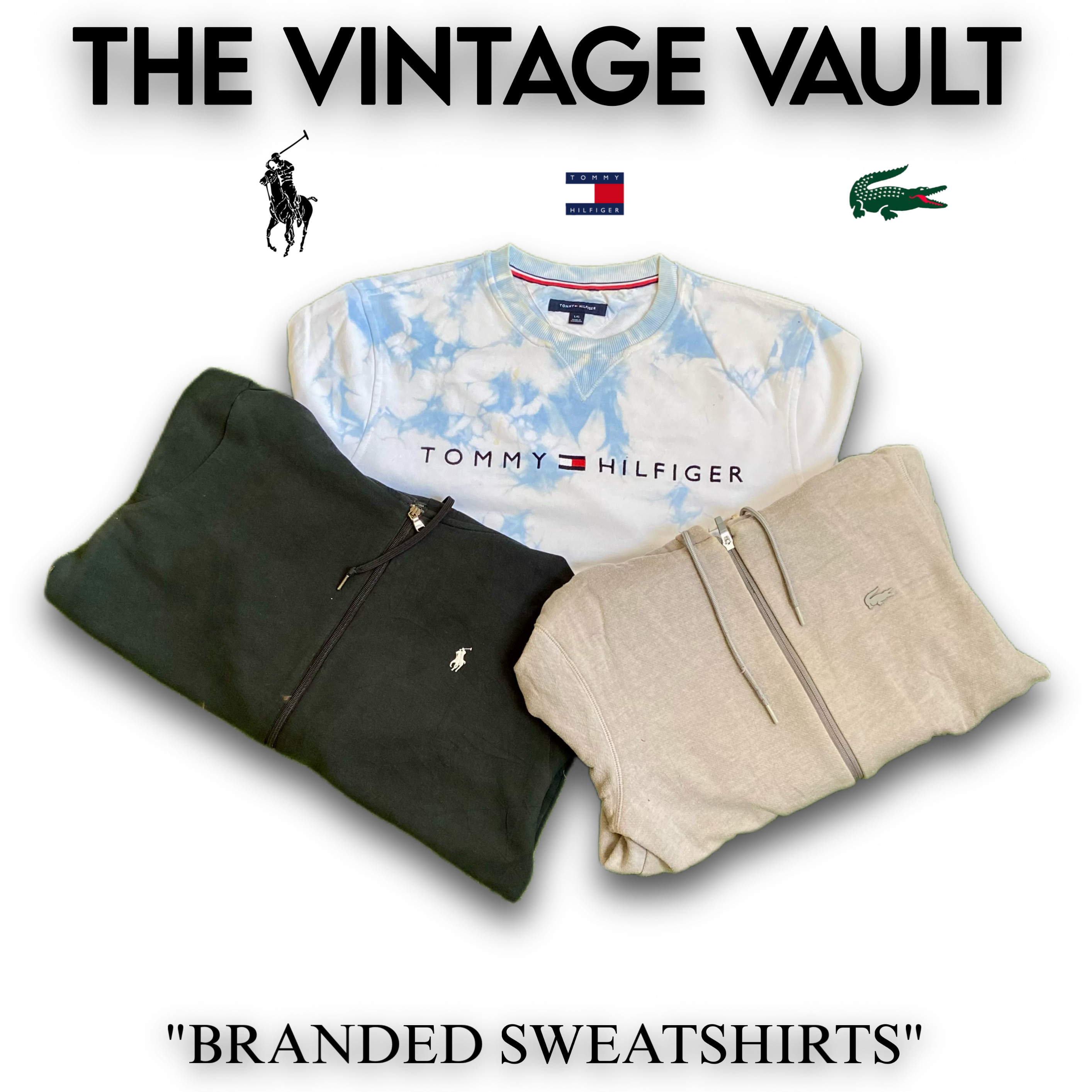 Branded Sweatshirts Including Polo Tommy Hilfiger Lacoste
