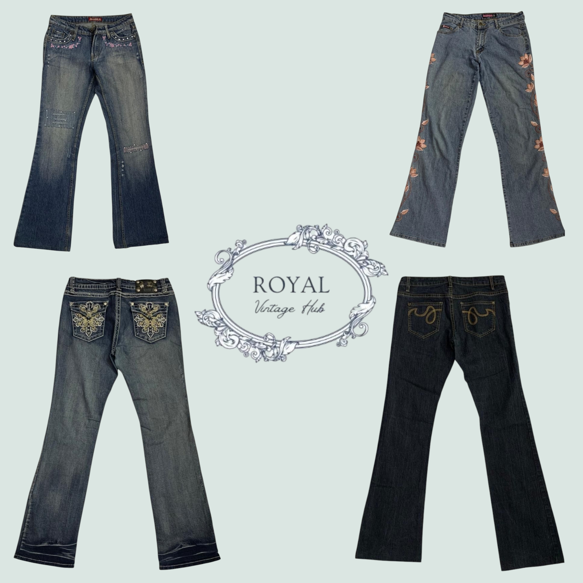 Jeans acampanados Y2K Chic Crush (E)