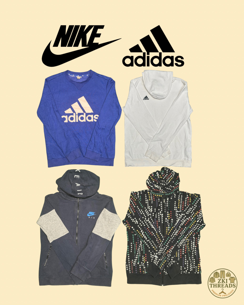 Sweatshirts Nike & Adidas (E33)
