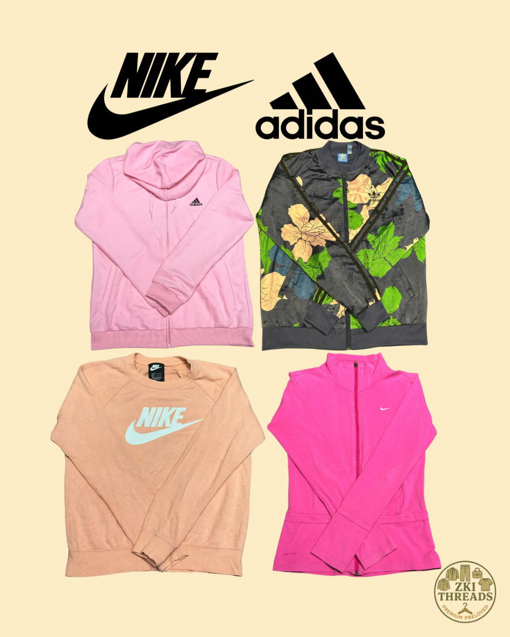 Nike & Adidas Felpe da Donna (E34)