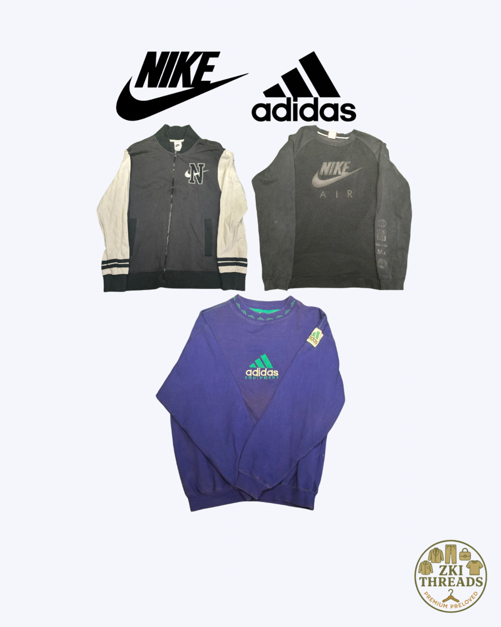 Nike & Adidas sweatshirts (E41)