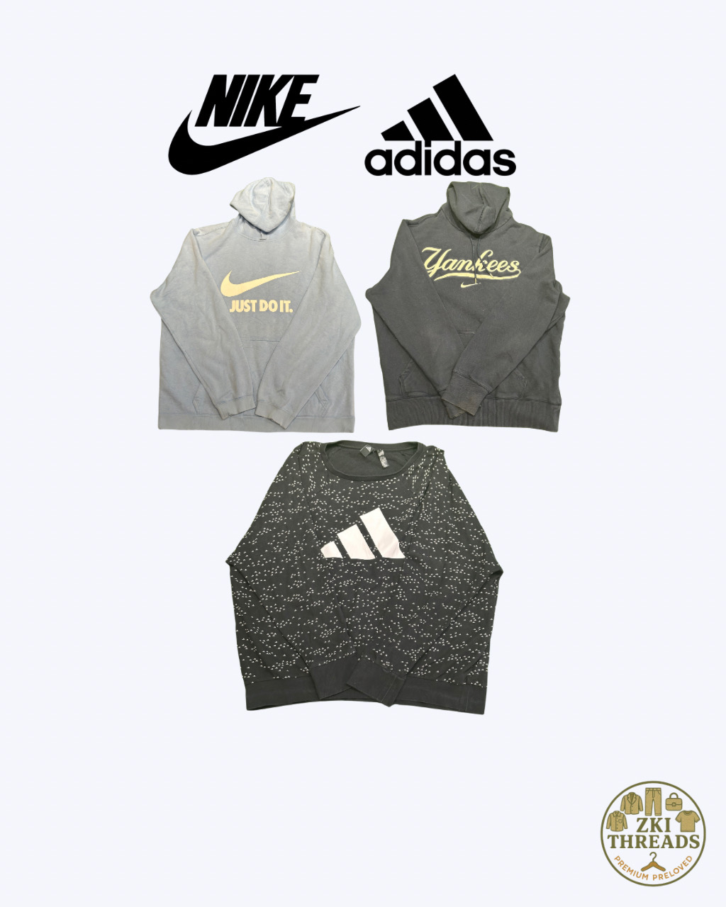 Nike & Adidas sweatshirts (E42)