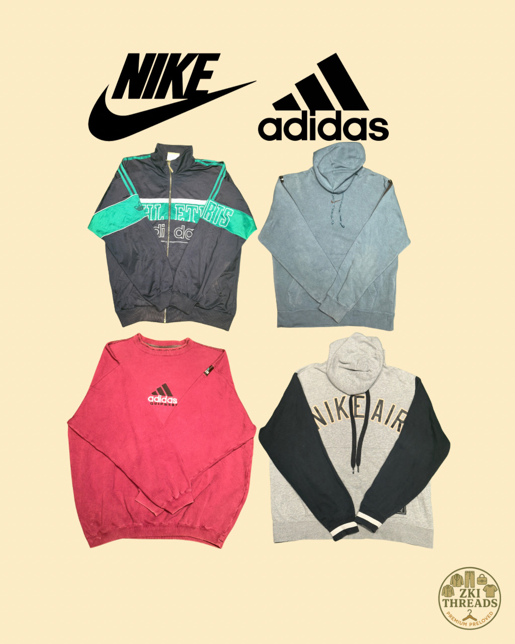 Sweatshirts Nike & Adidas (E44)