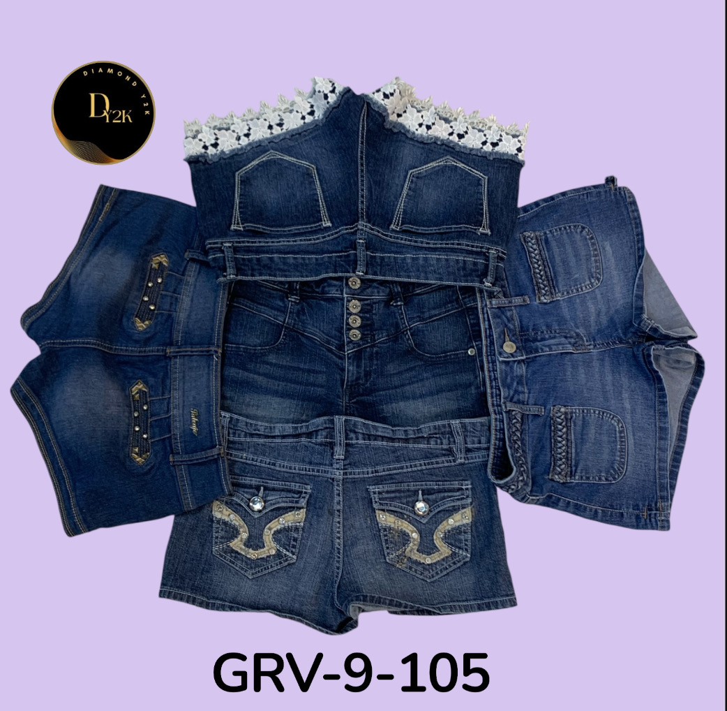 Women’s Denim Mini Shorts – Casual Summer Wear 	 (GRV-9-105)