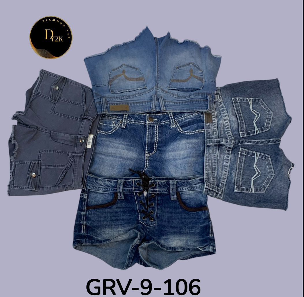 Damen Denim Mini-Shorts – Lässige Sommerbekleidung (GRV-9-106)