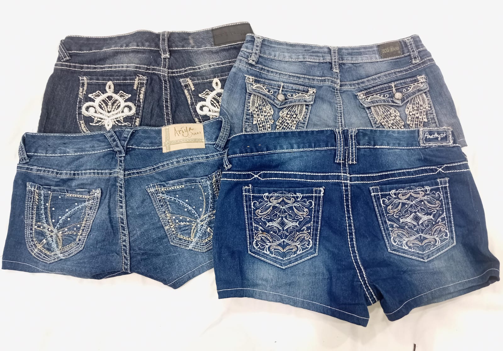 IQ0697 Y2K Style Upcycled Pop Princess Minis Shorts