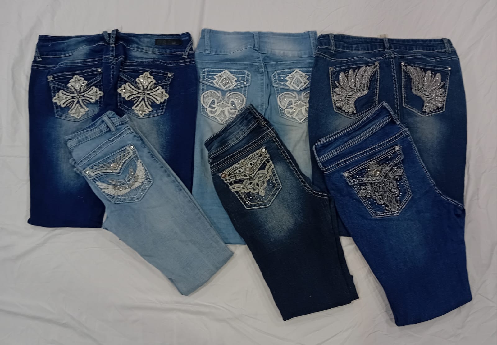 IQ0703 Y2K Dream Doll Spark Jeans