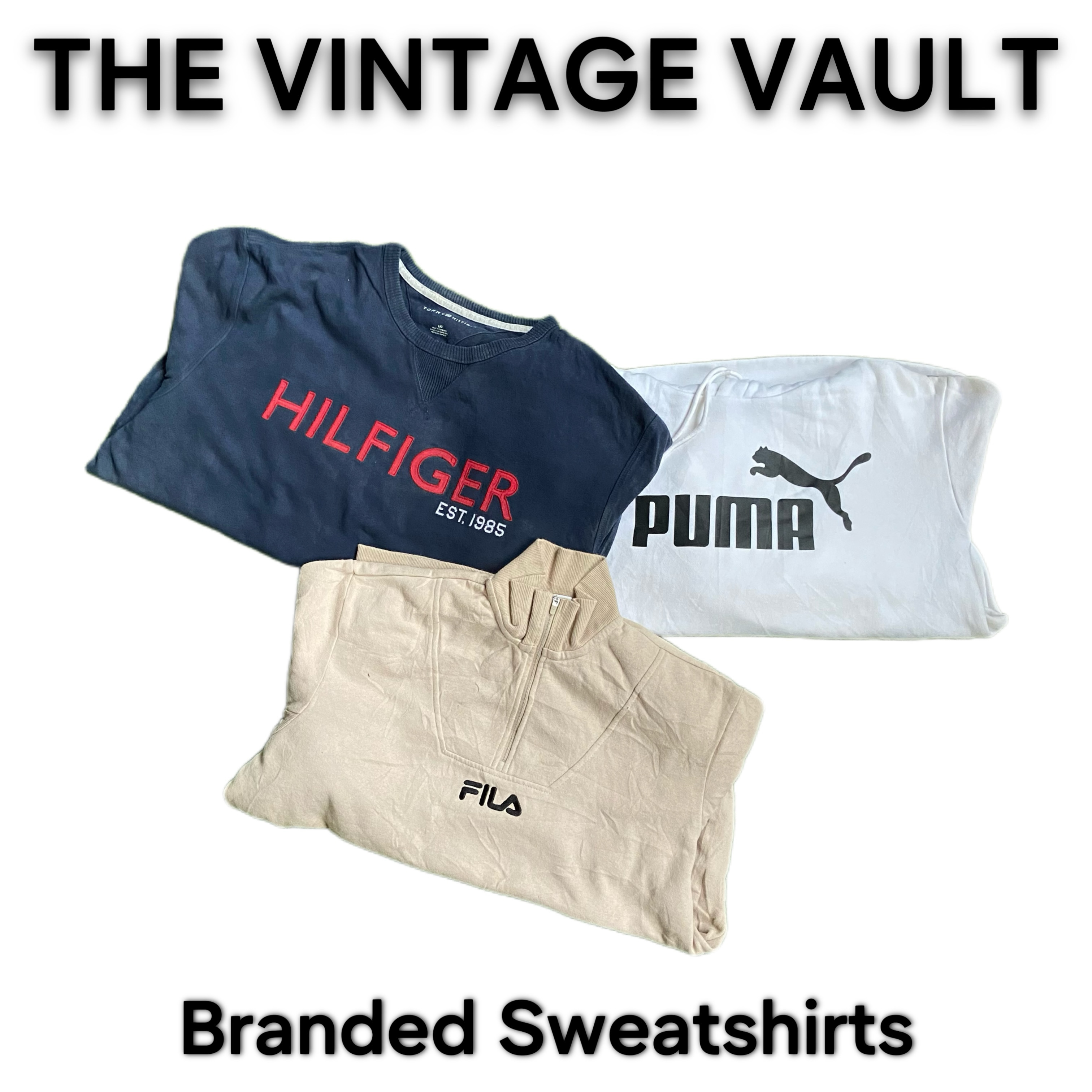 Branded Sweatshirts including Tommy Fila Starter