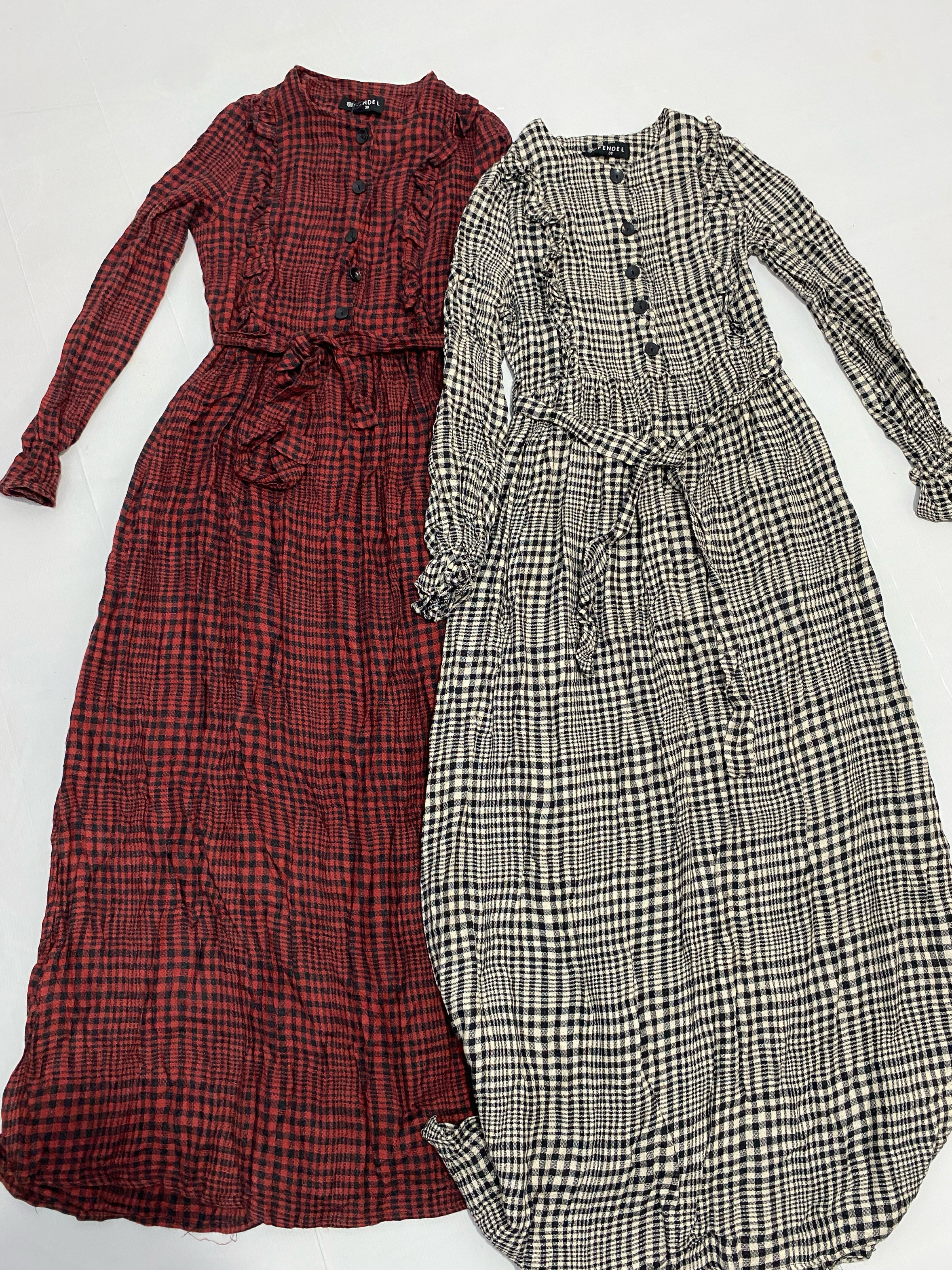 Vestido longo maxi xadrez para mulheres