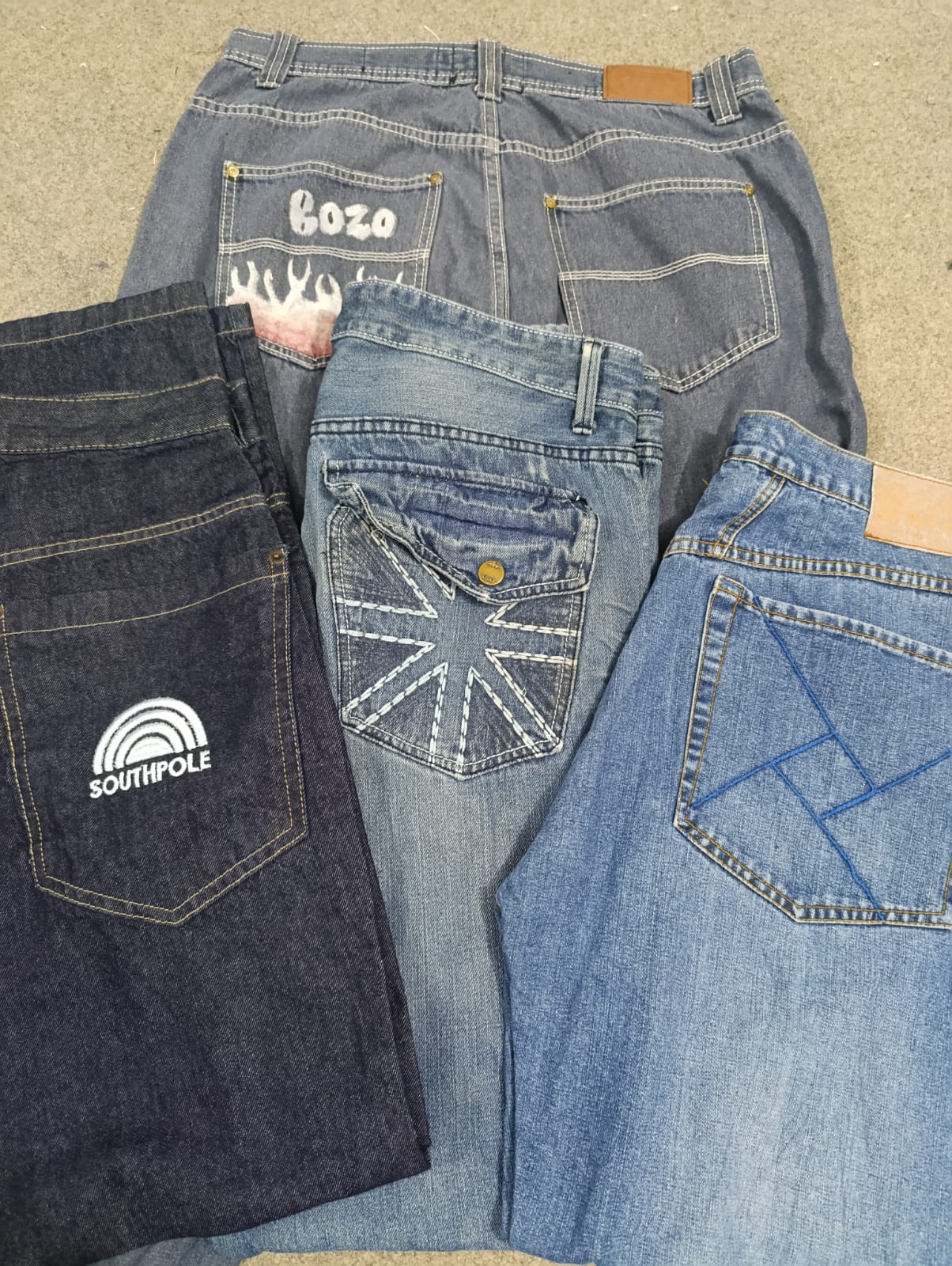 #132 Herren Baggy Designer Jeans