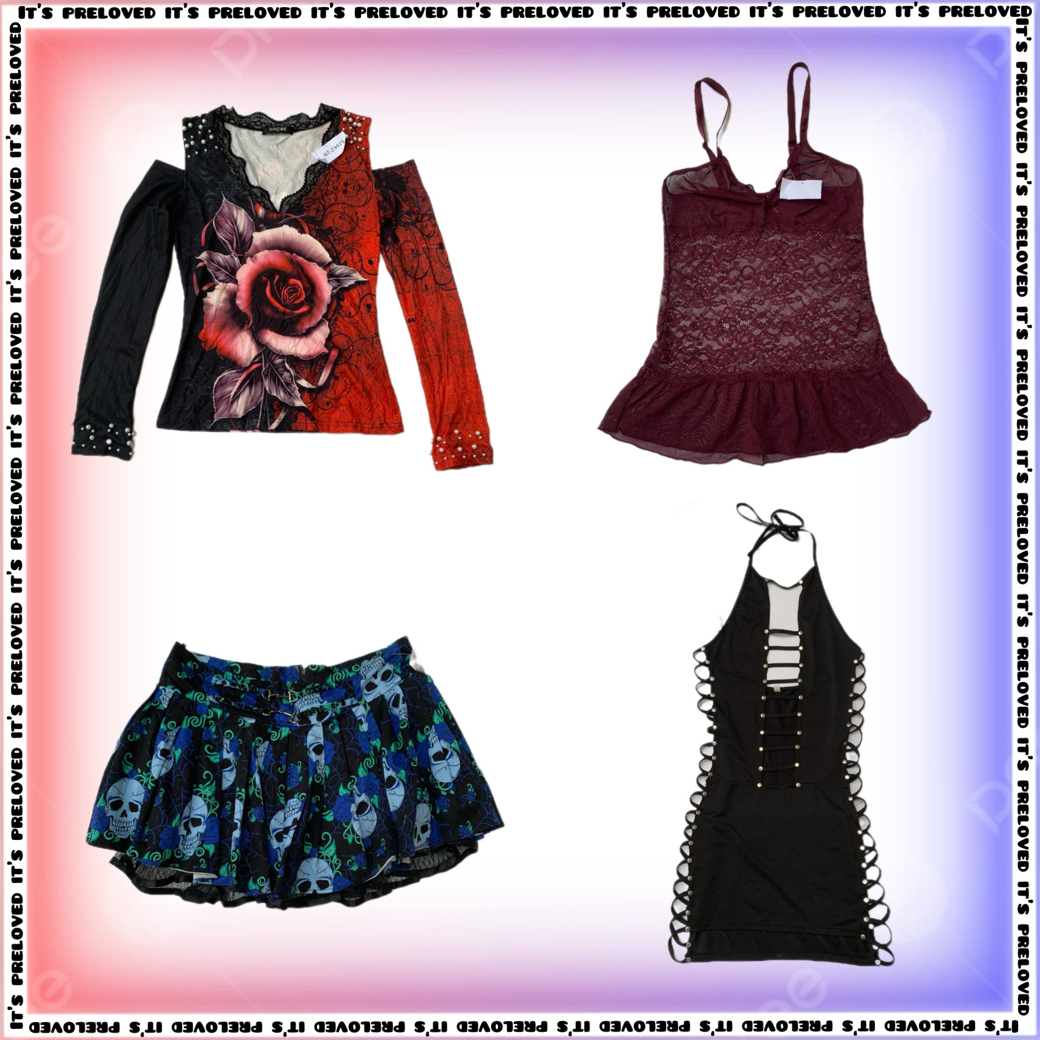 Grunge-y Picks Tops, Röcke und Kleider (SS-1261)