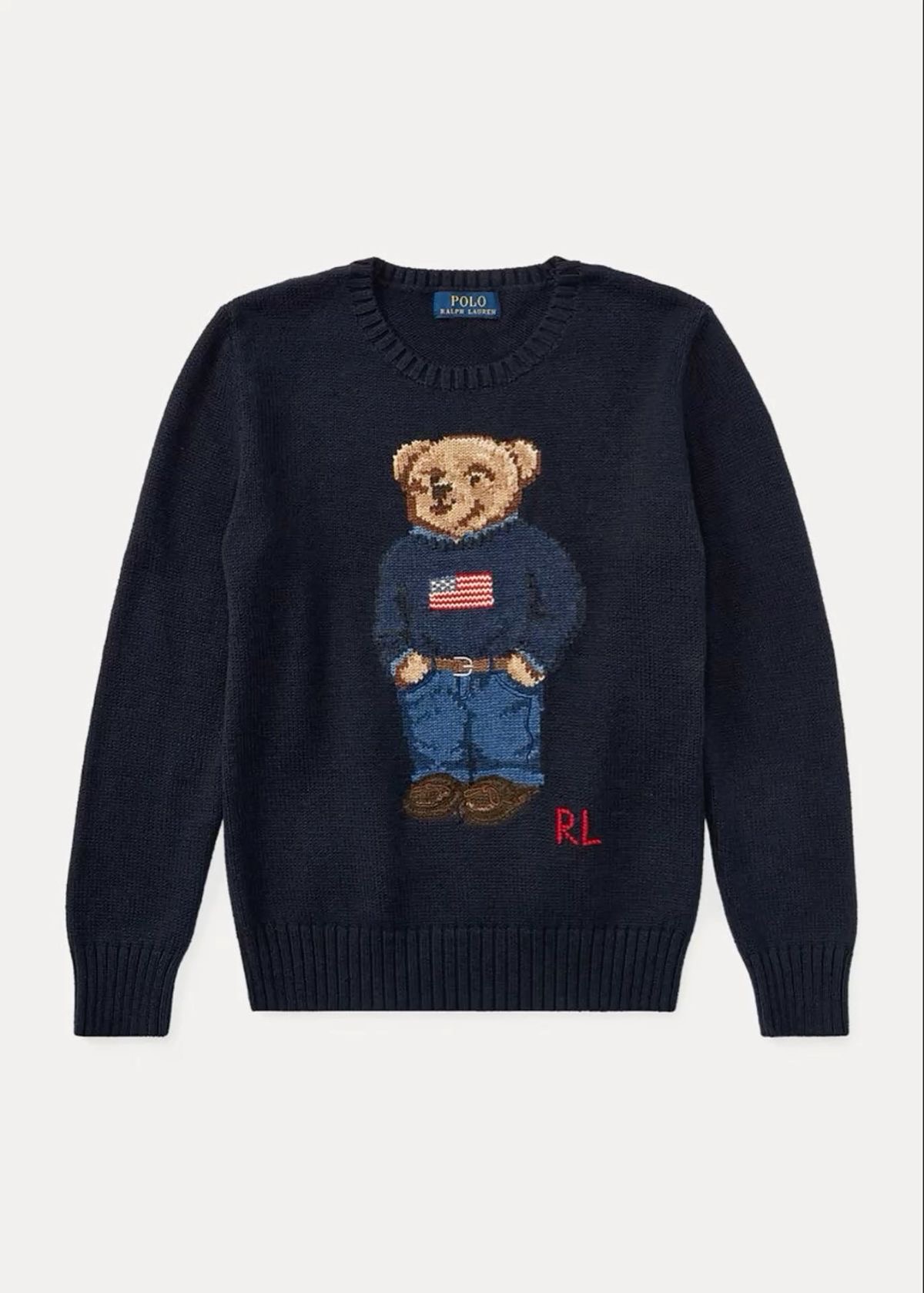 Pull US Flag And Bear Ralph Lauren