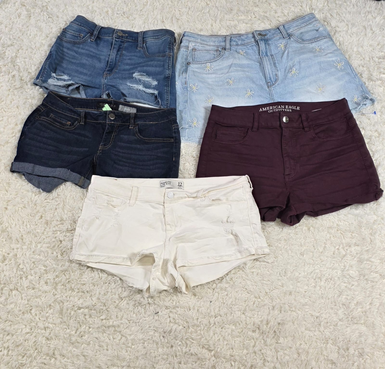Shorts de denim da marca Mix