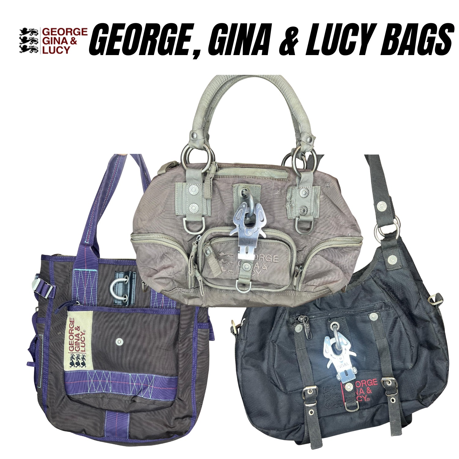 George, Gina and Lucy - Bags