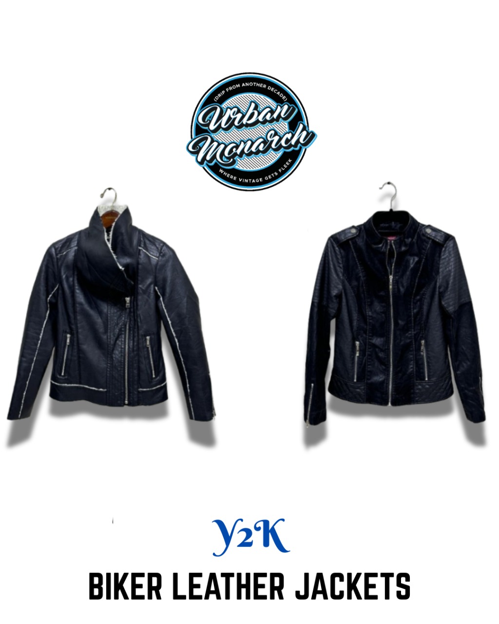 Y2K Biker Leather Jackets - UMW0001