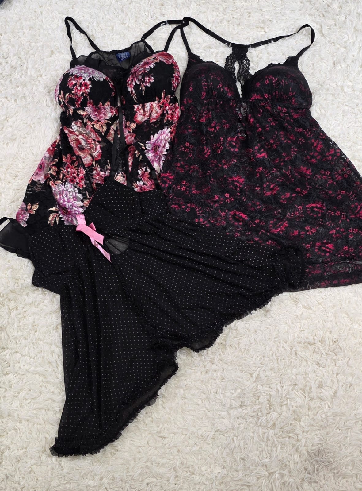 Top babydoll neri e belli