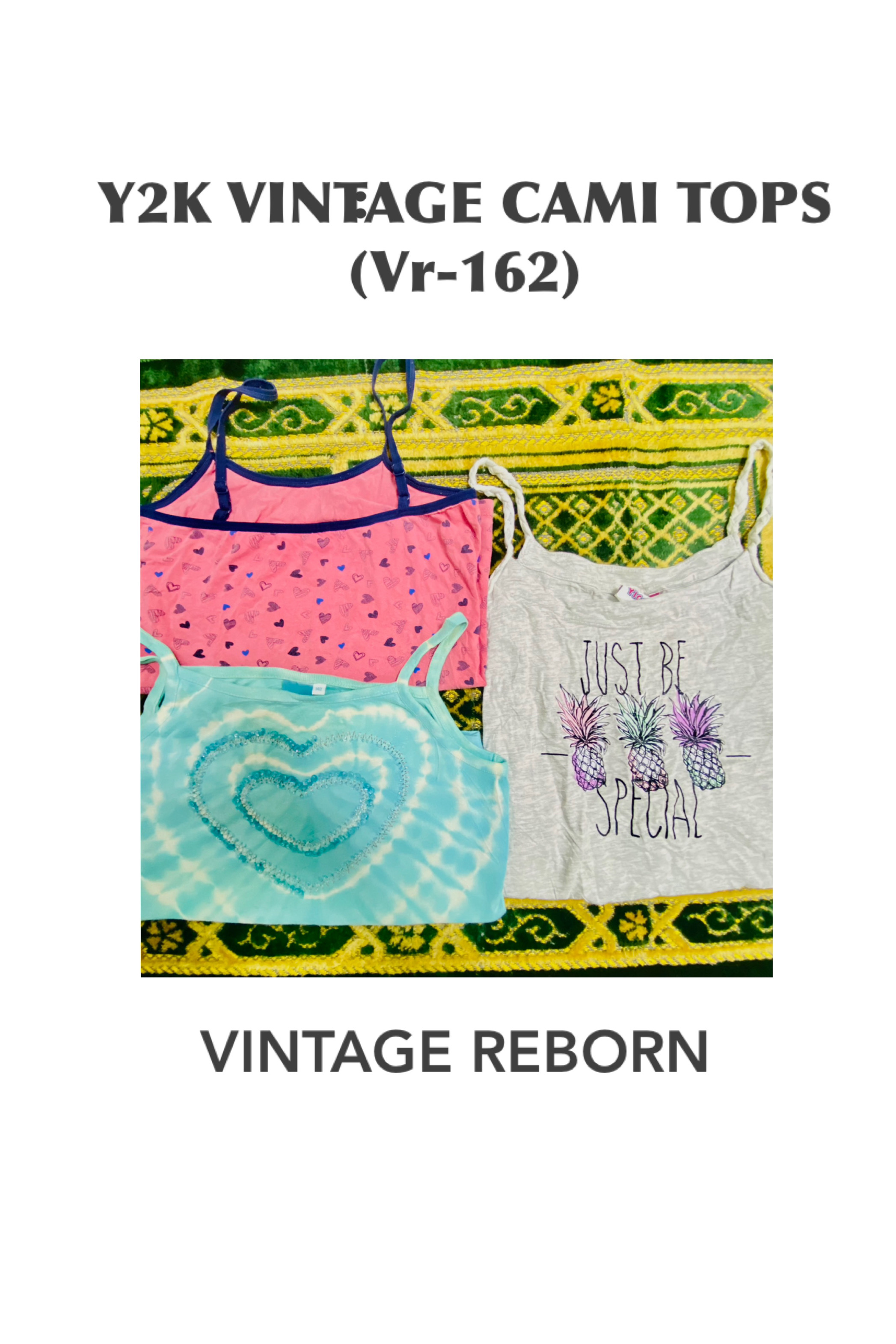 Le paquet de camisoles Sweet & Cute Y2K - (VR-162)