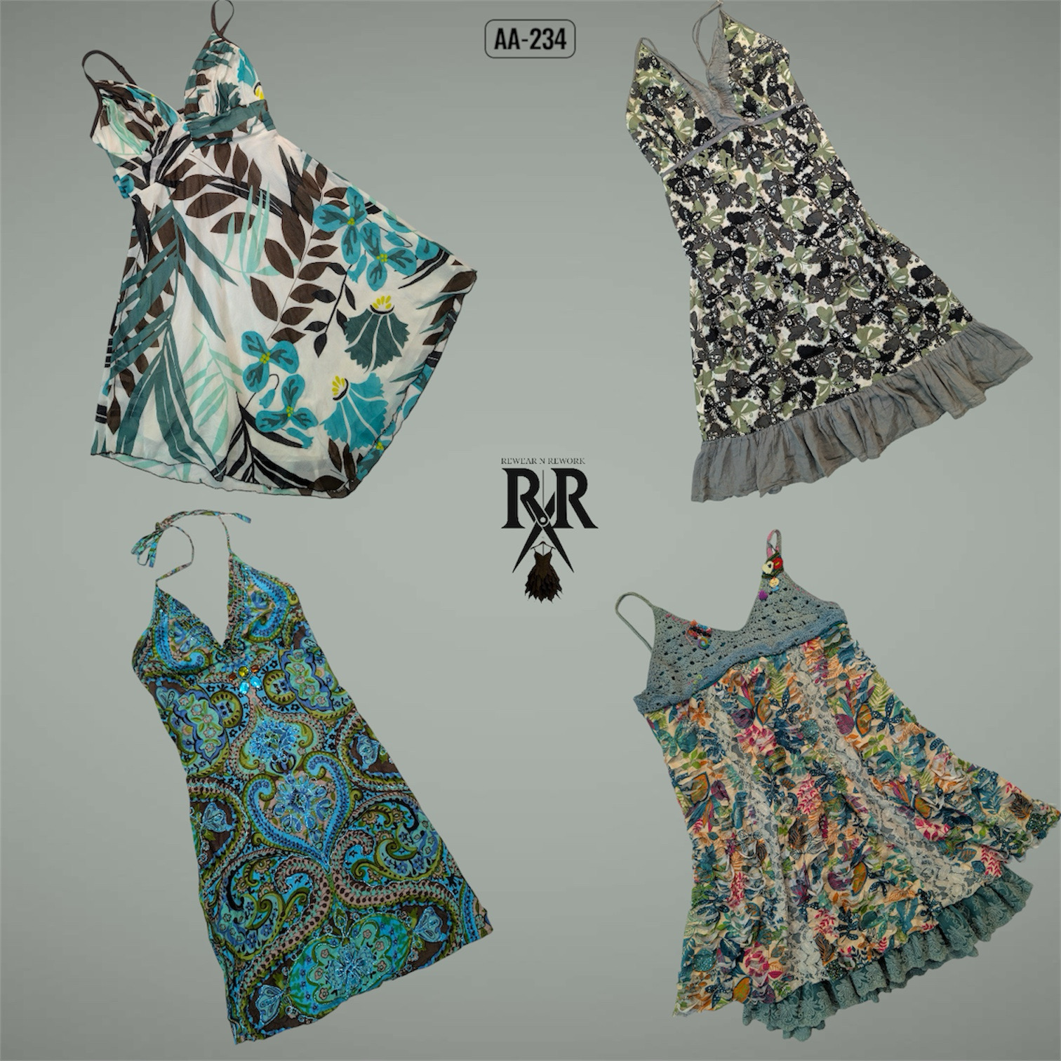 Y2K The Mysterious Girl Mix Summer Dresses (AA-234)