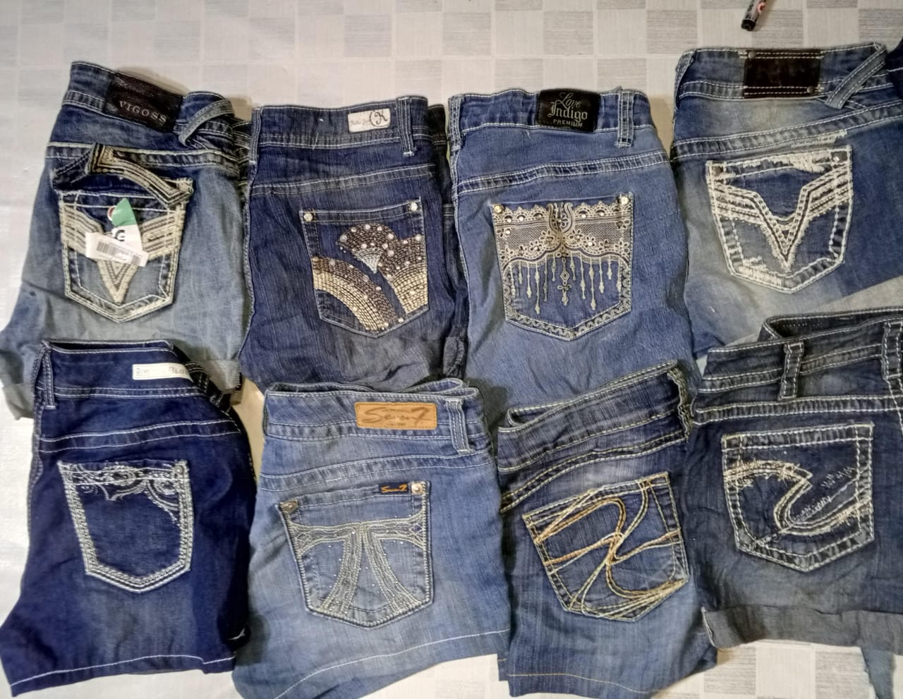 VIGOSS SILVER AND OTHER BRAND MINI MICRO SHORTS (MR719)