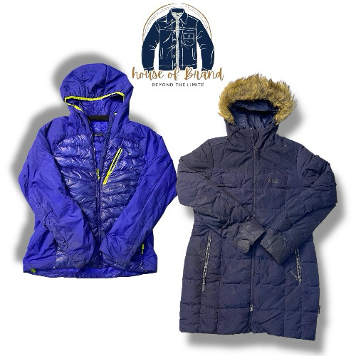 Jack Wolfskin, Under Armour, Puma, Levi's, Armani, vestes LL Bean
