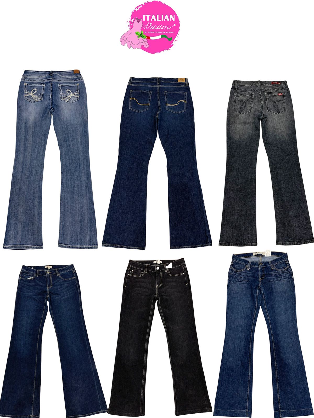 Y2K Unique Flare Jeans