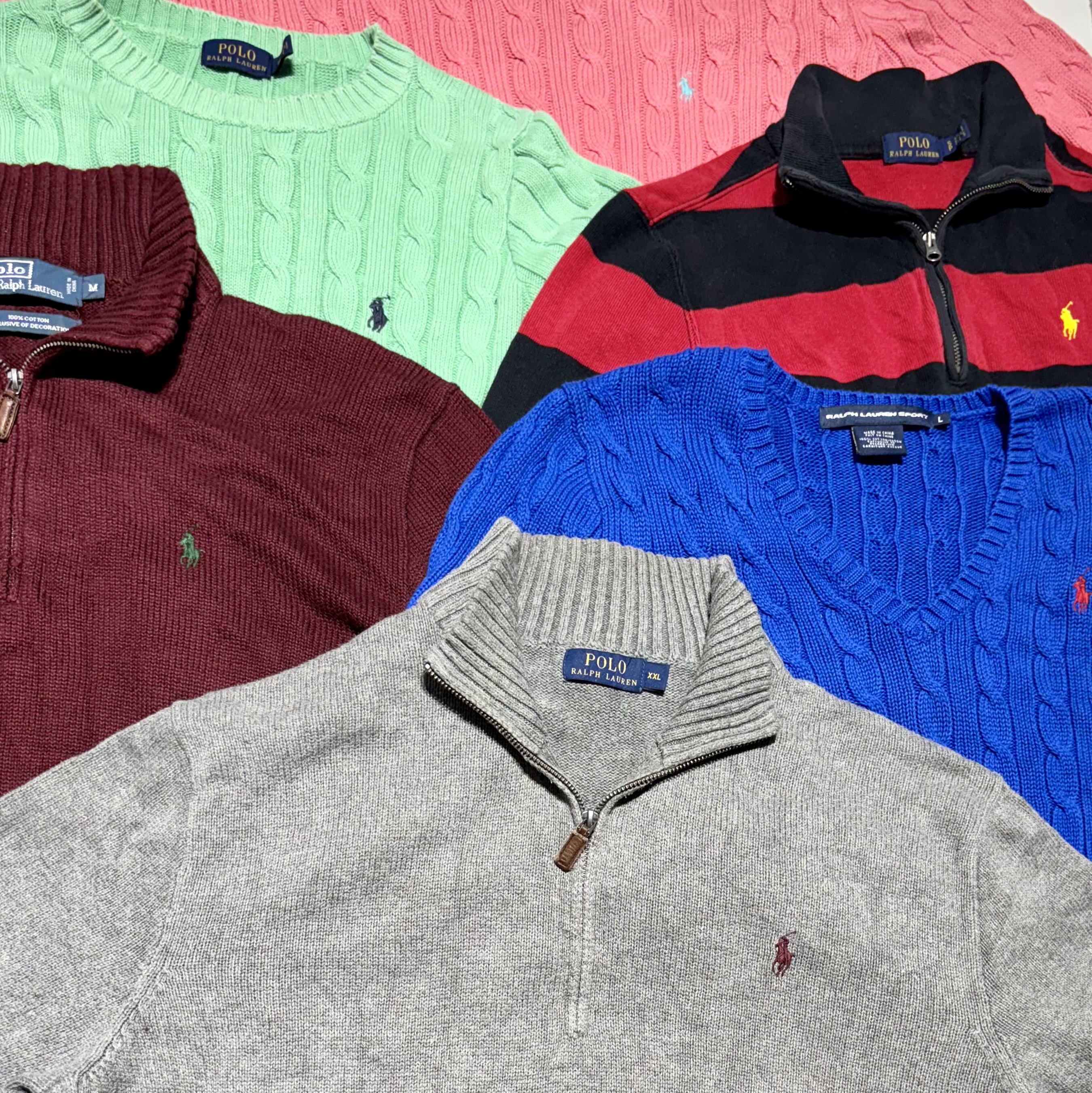 Polo Ralph Lauren Sweaters - 1/4 zips and cable knits only