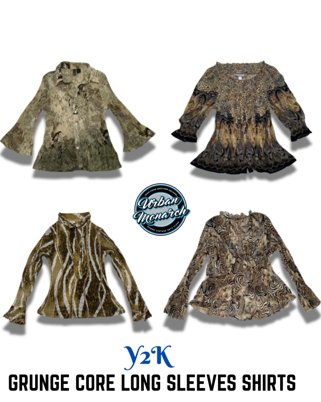 Y2K Grunge Core Long Sleeves Shirts - UMW0031