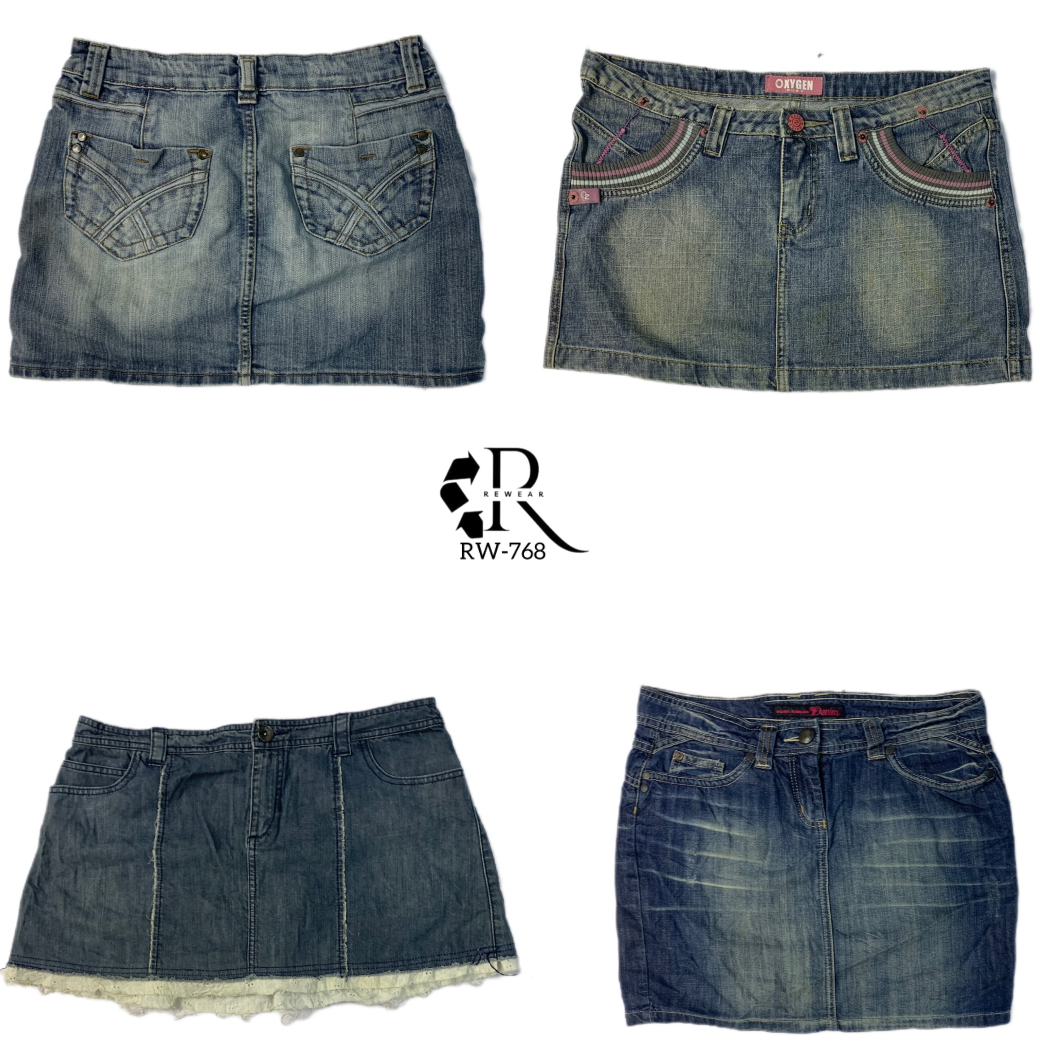 Y2K Britney Era Denim Mini Röcke (RW-767)