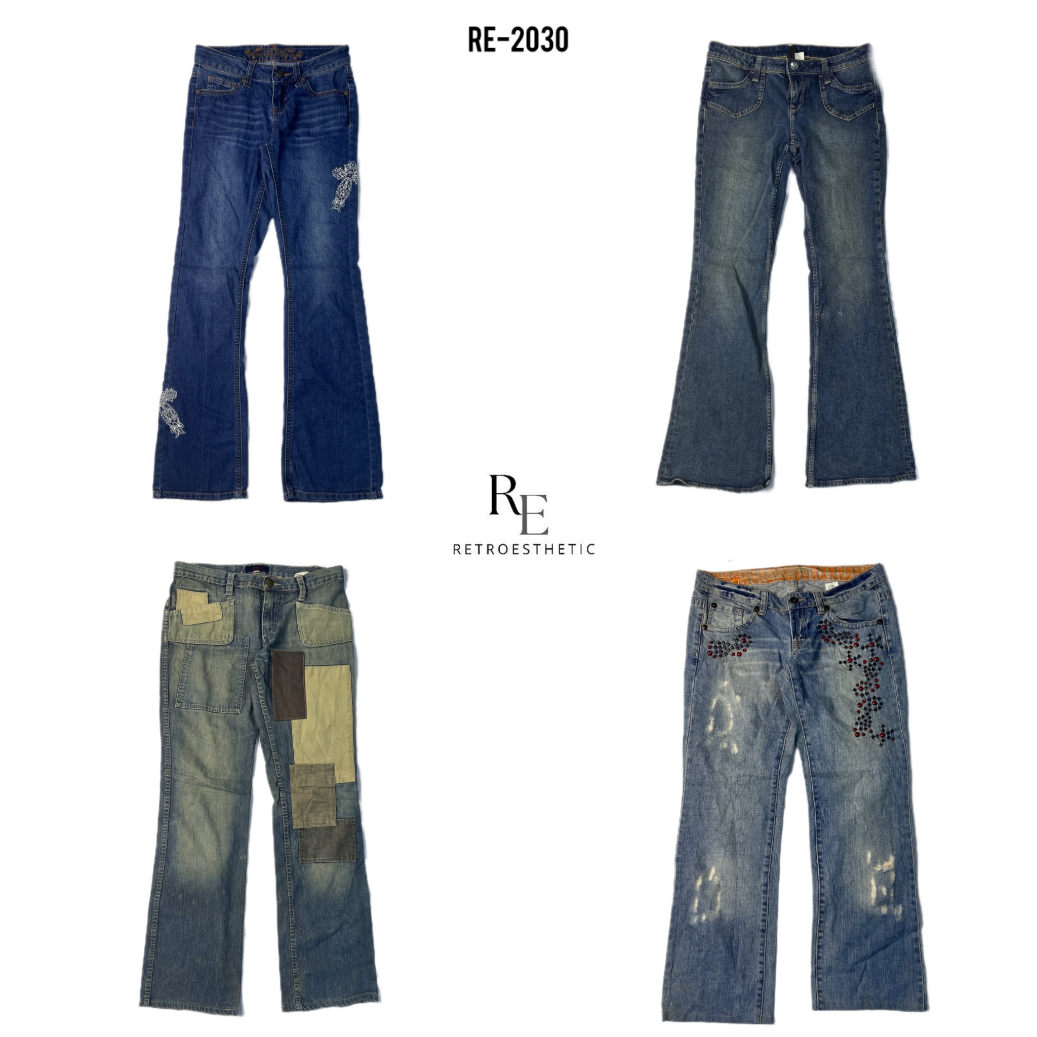 Y2K Britney Era Unique Denim Jeans (RE-2030)