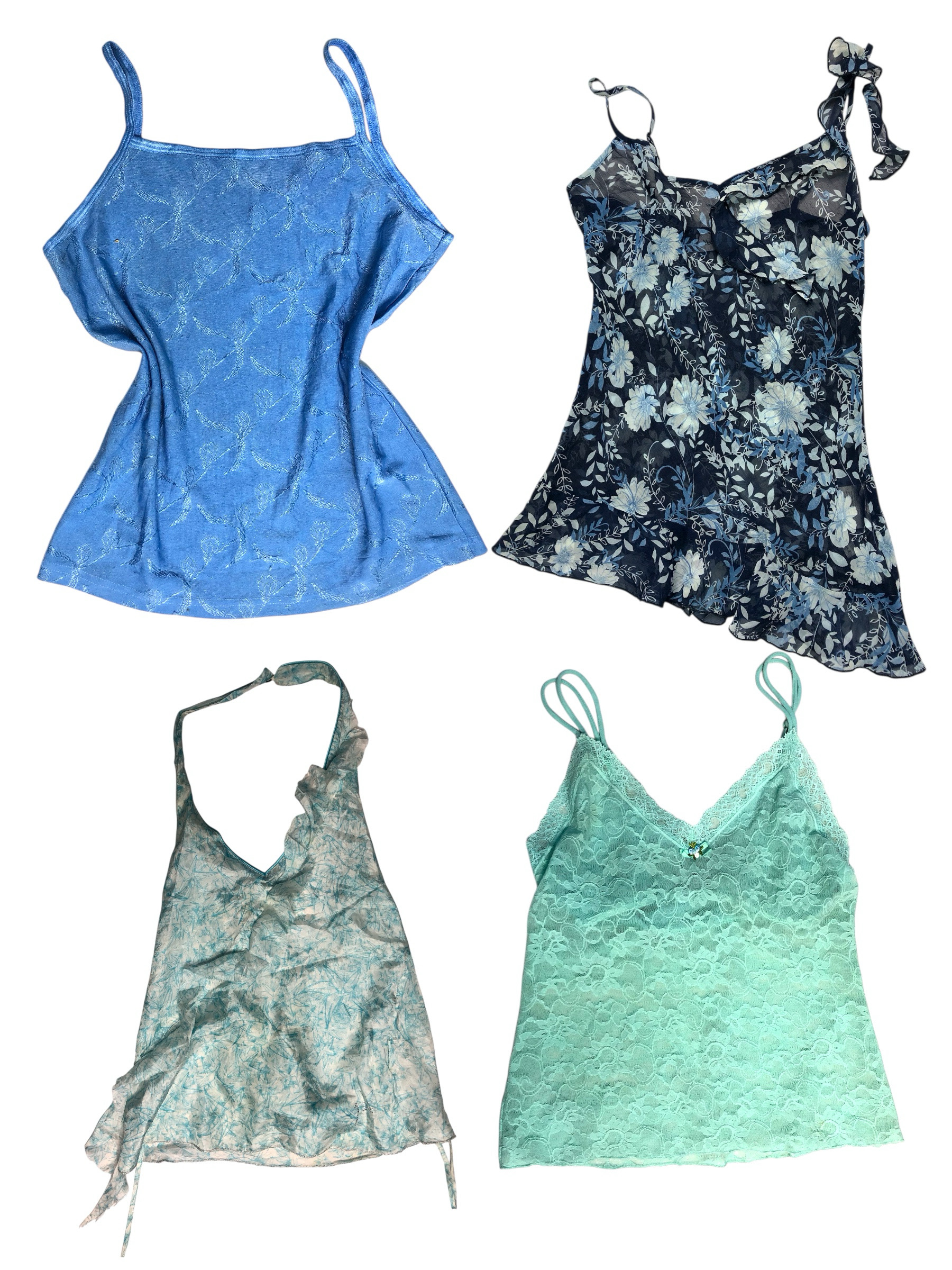 Y2k Miss Blue Winter Breeze Tops