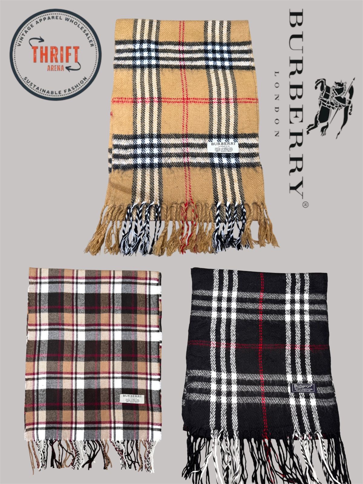T1498 Burberry-Schals 🧣