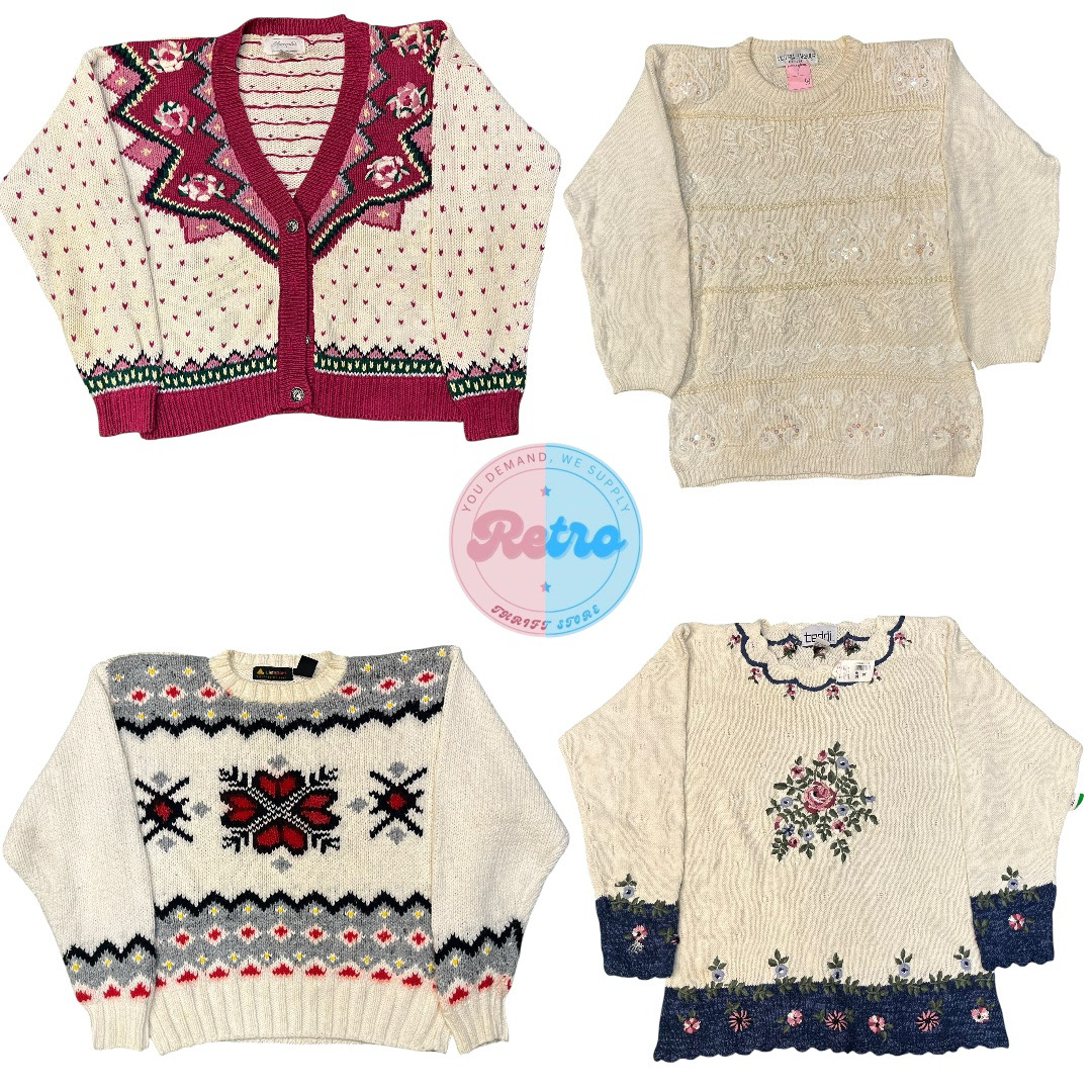 Y2K Boho Styled Sweaters