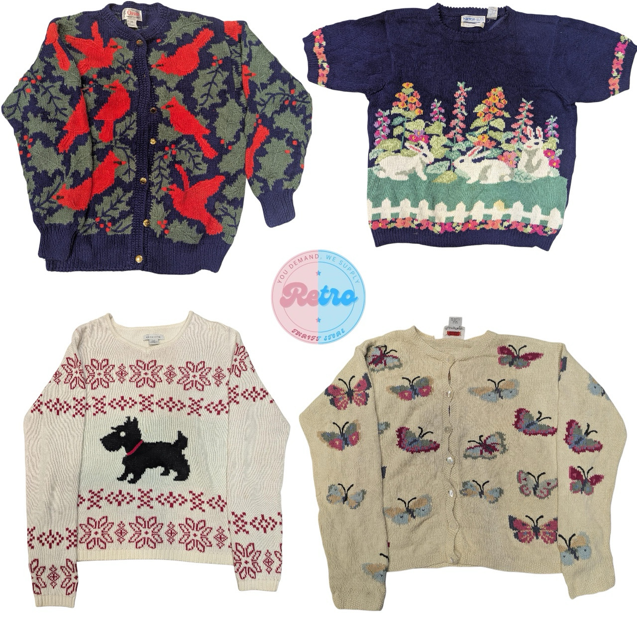 Y2K Animal/Pets Themed Sweaters/Cardigans