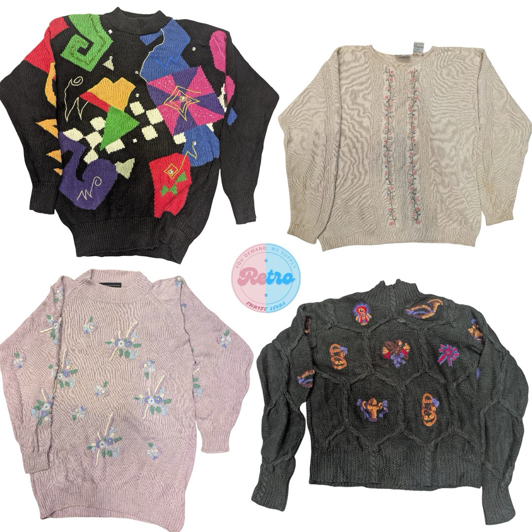 Y2K Funky with Pastel Colored Sweaters