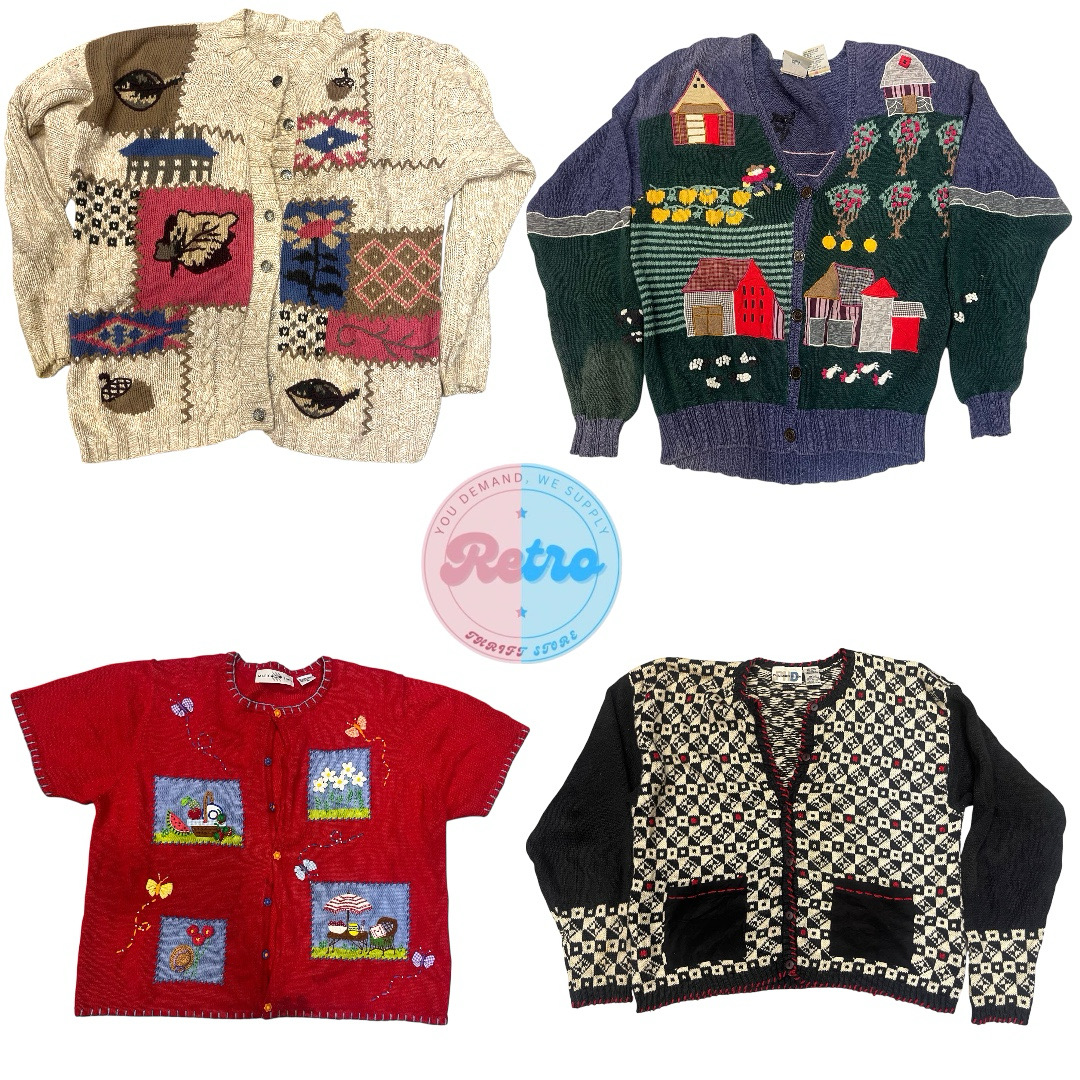 Y2K Multi Themed Cardigans & Sweaters