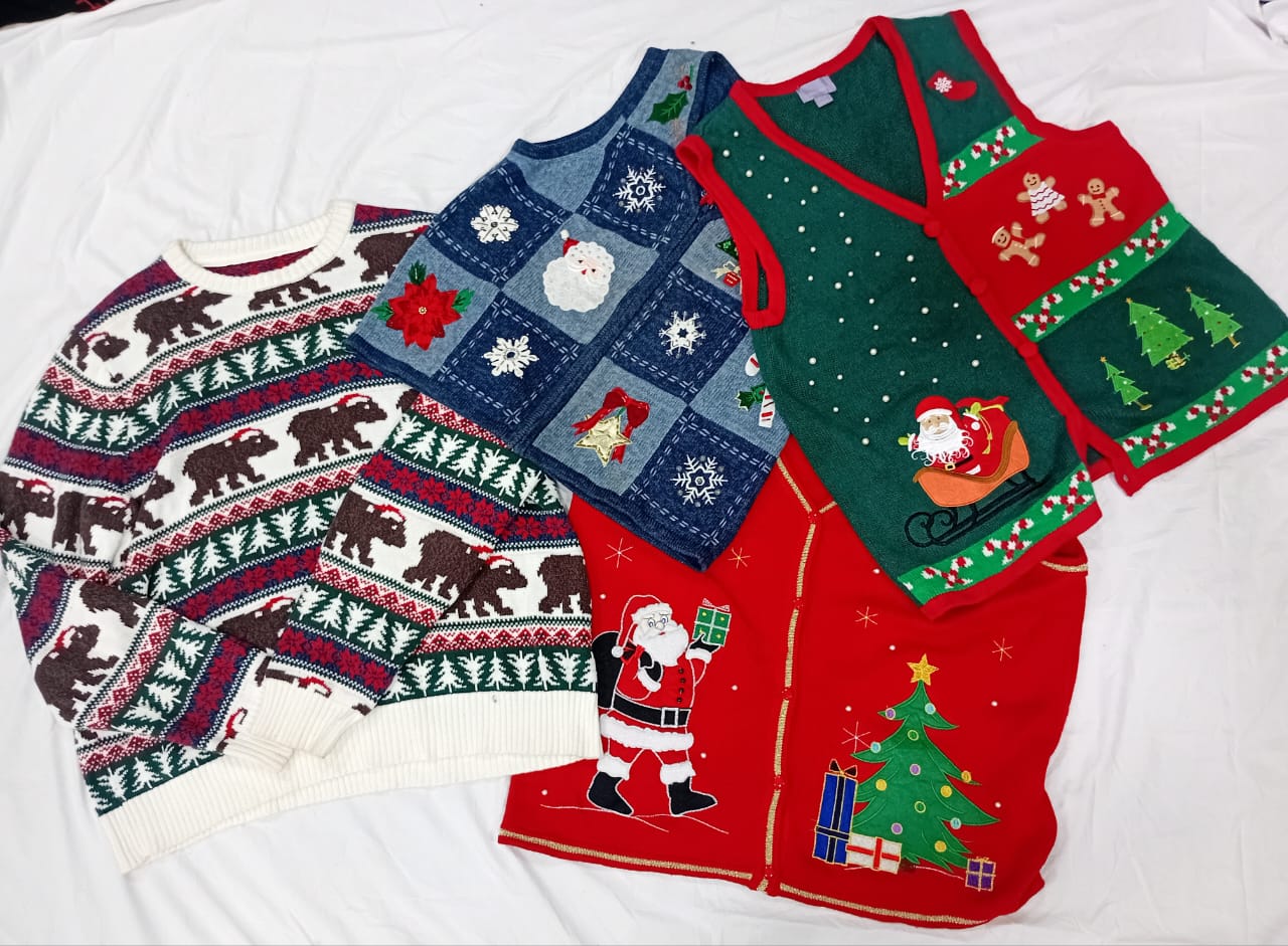 IQ0724 Y2K Weihnachtsnostalgie-Pullover