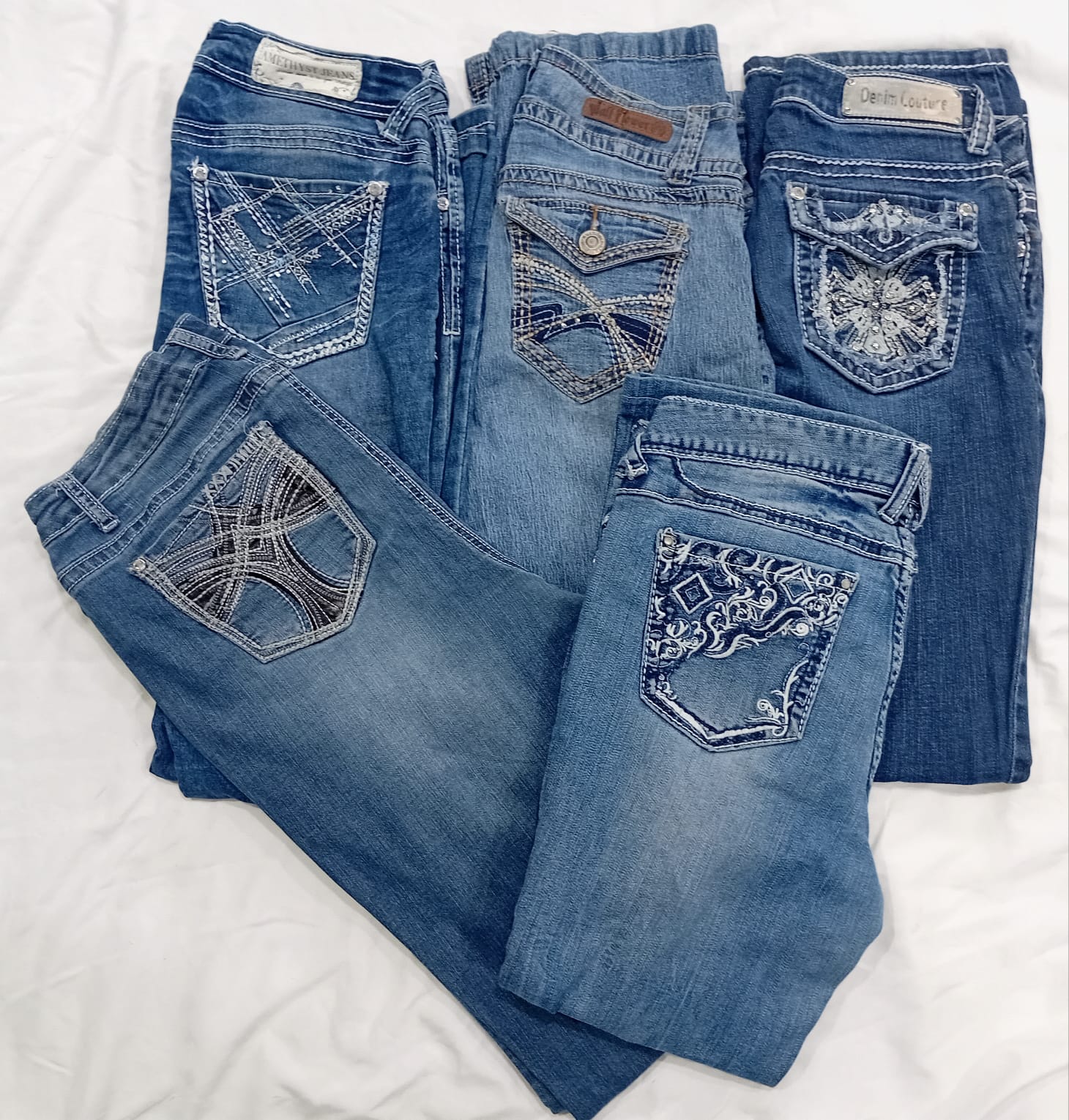 IQ0726 Y2K Retro Diva Denim Jeans