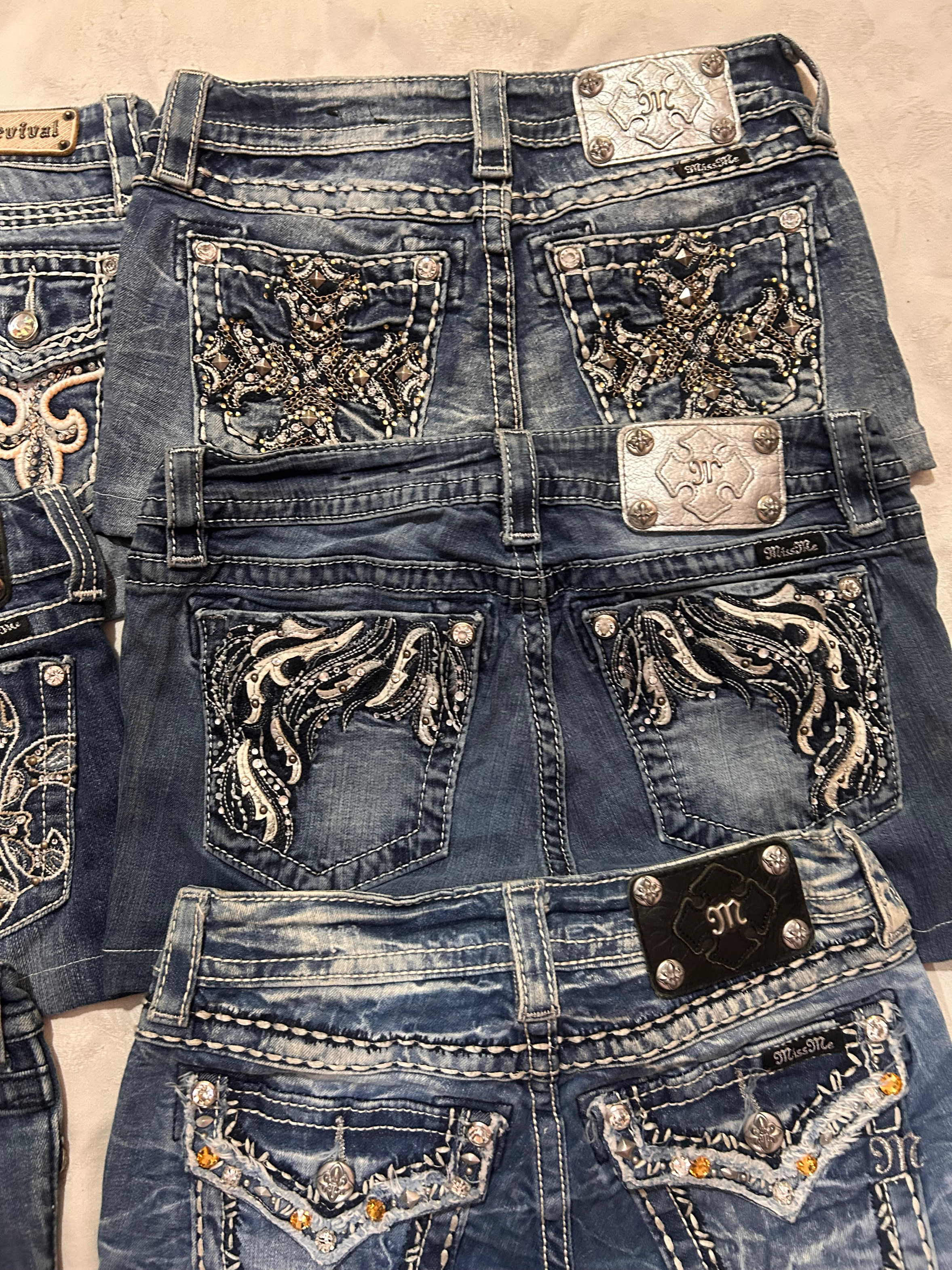 Miss me true religion rock revival sexy shorts