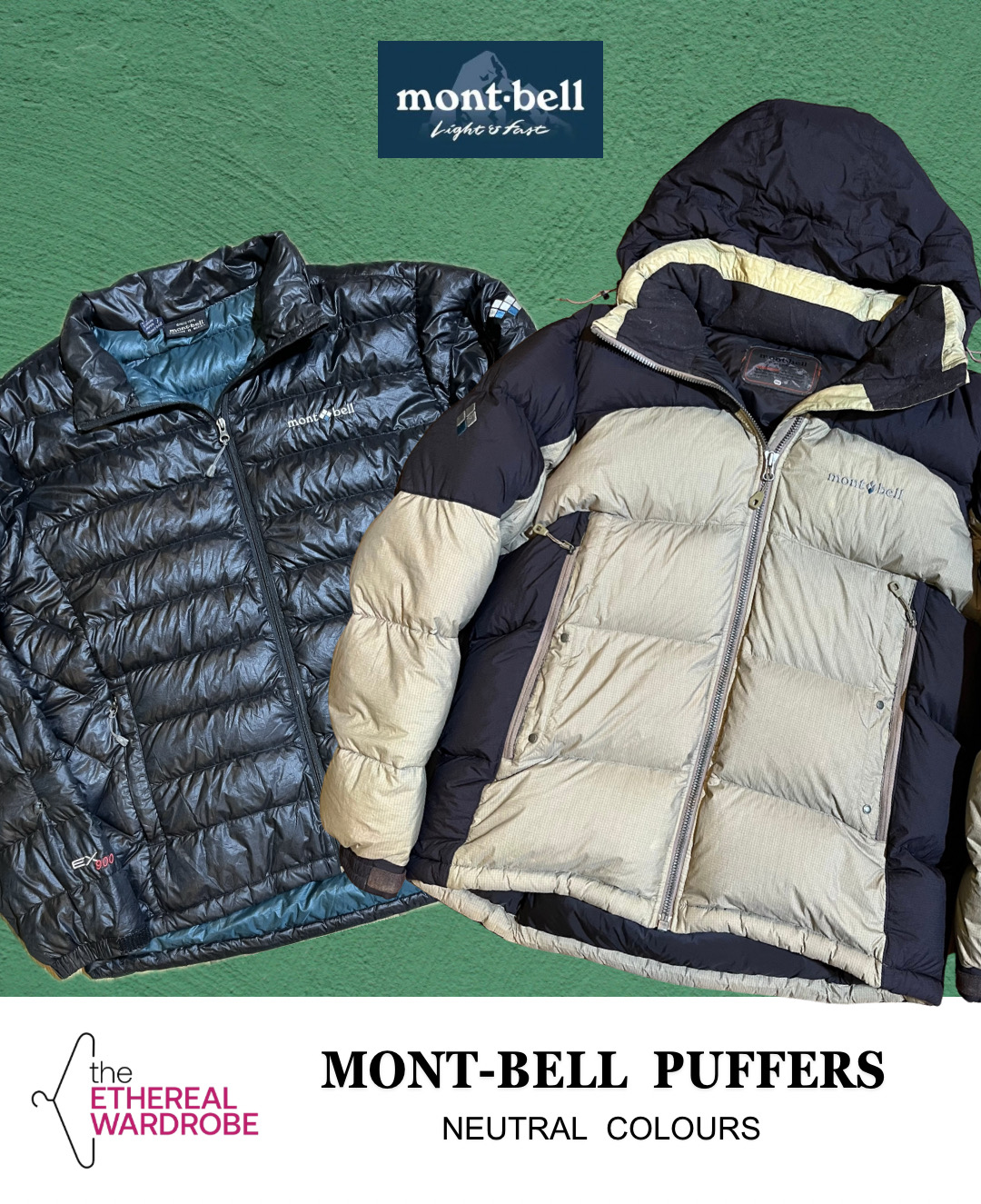 Montbell Puffer / Down Jackets Couleurs neutres