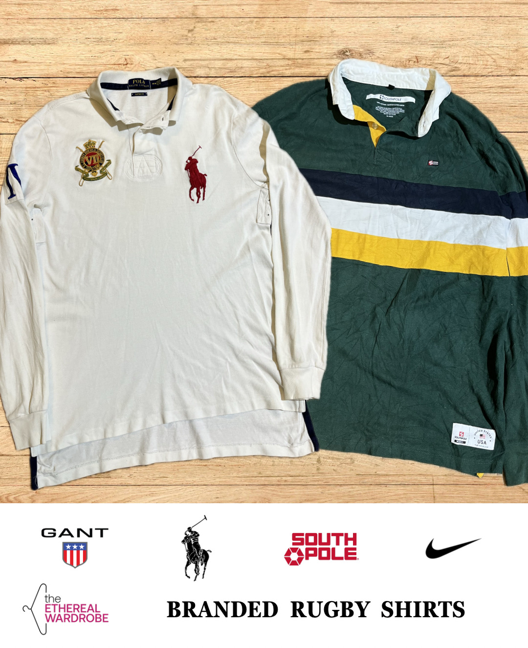 Branded Rugby Shirts Ralph Lauren, Southpole, Nike & Gant
