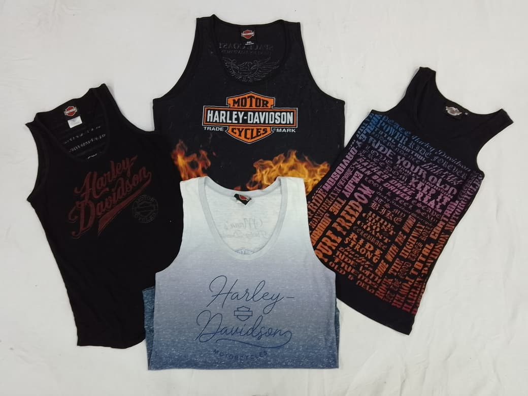 CR5187 Vintage Harley Davidson Sleeveless Tank Top