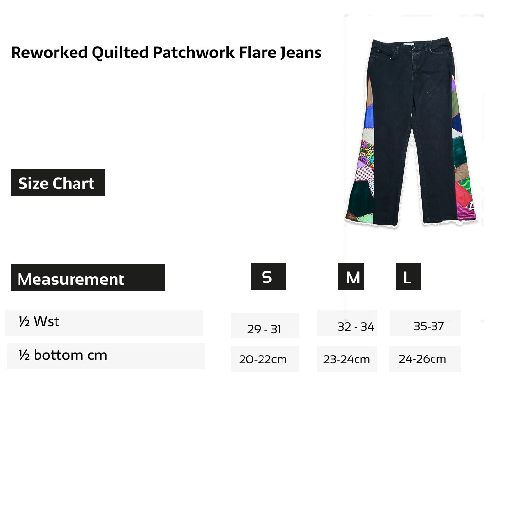 SS25 Reworked Patchwork Flare Jeans