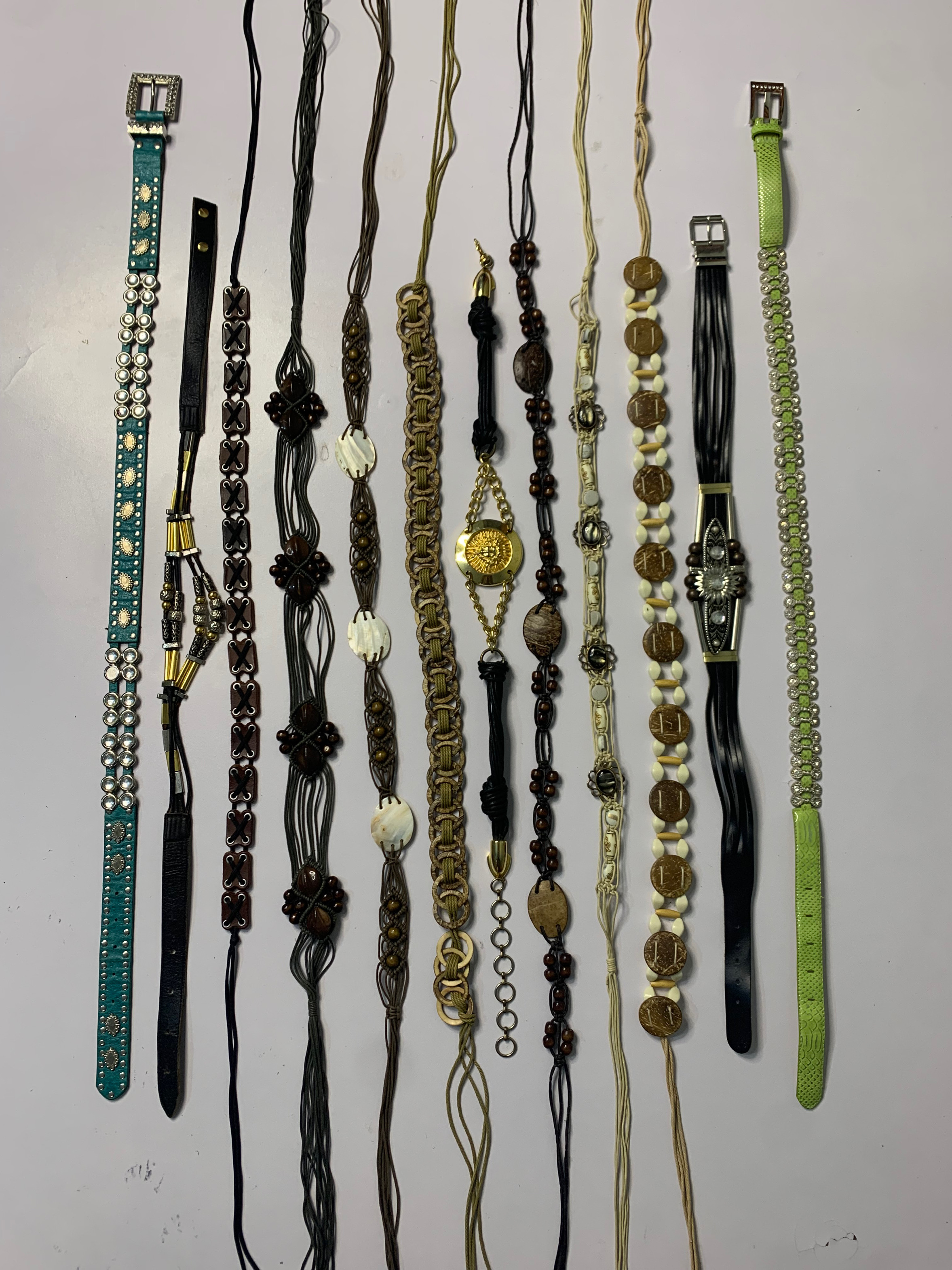 Y2K Bohemian Tie Around Belt Mix