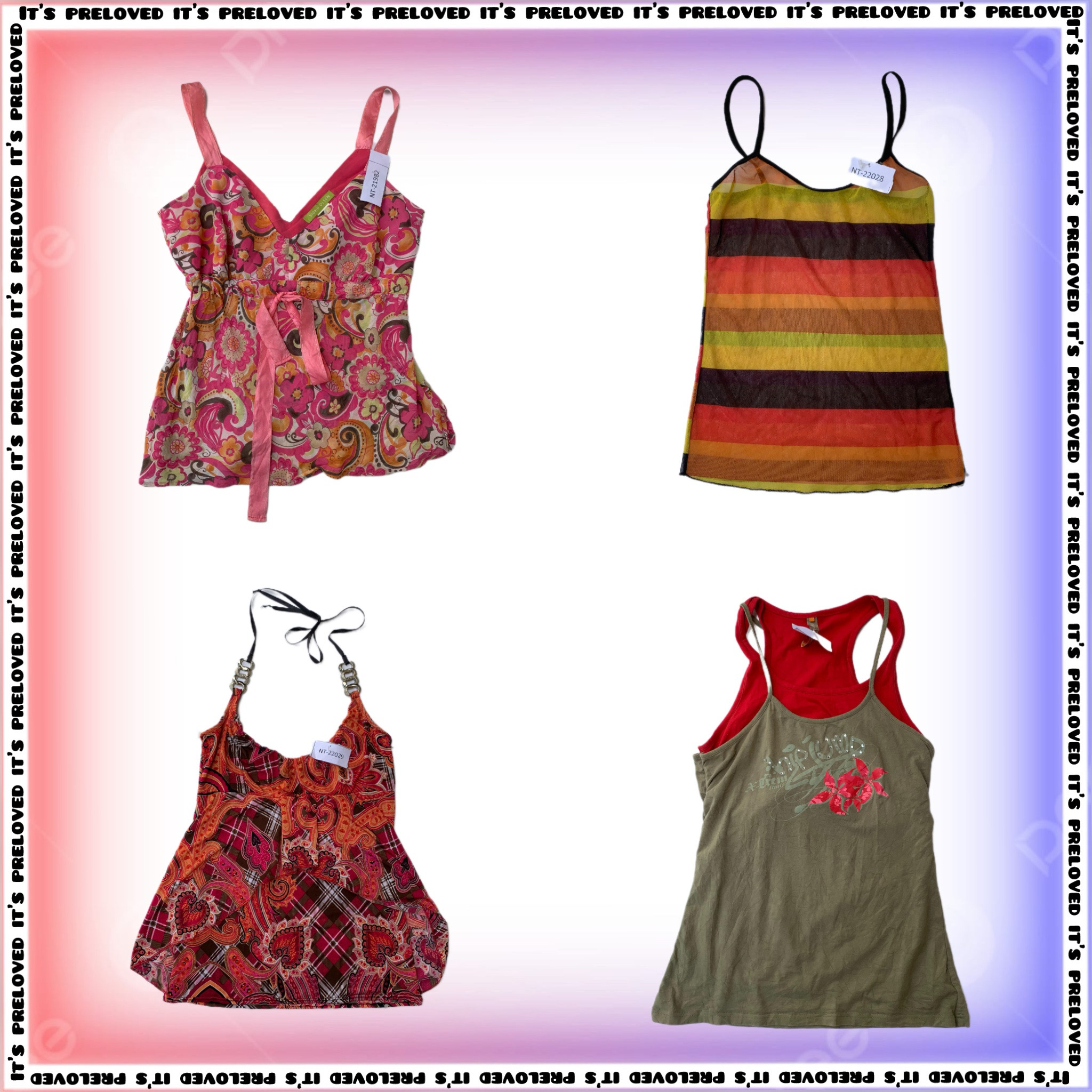 Farbenfrohe Y2K Cami-Kollektion (SS-176)