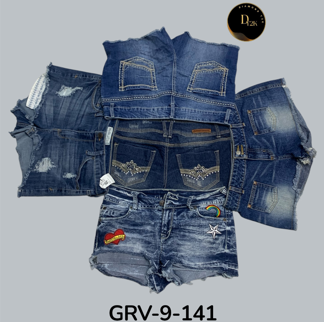 Shorts en jean pour femmes - Shorts d'été décontractés (GRV-9-141)