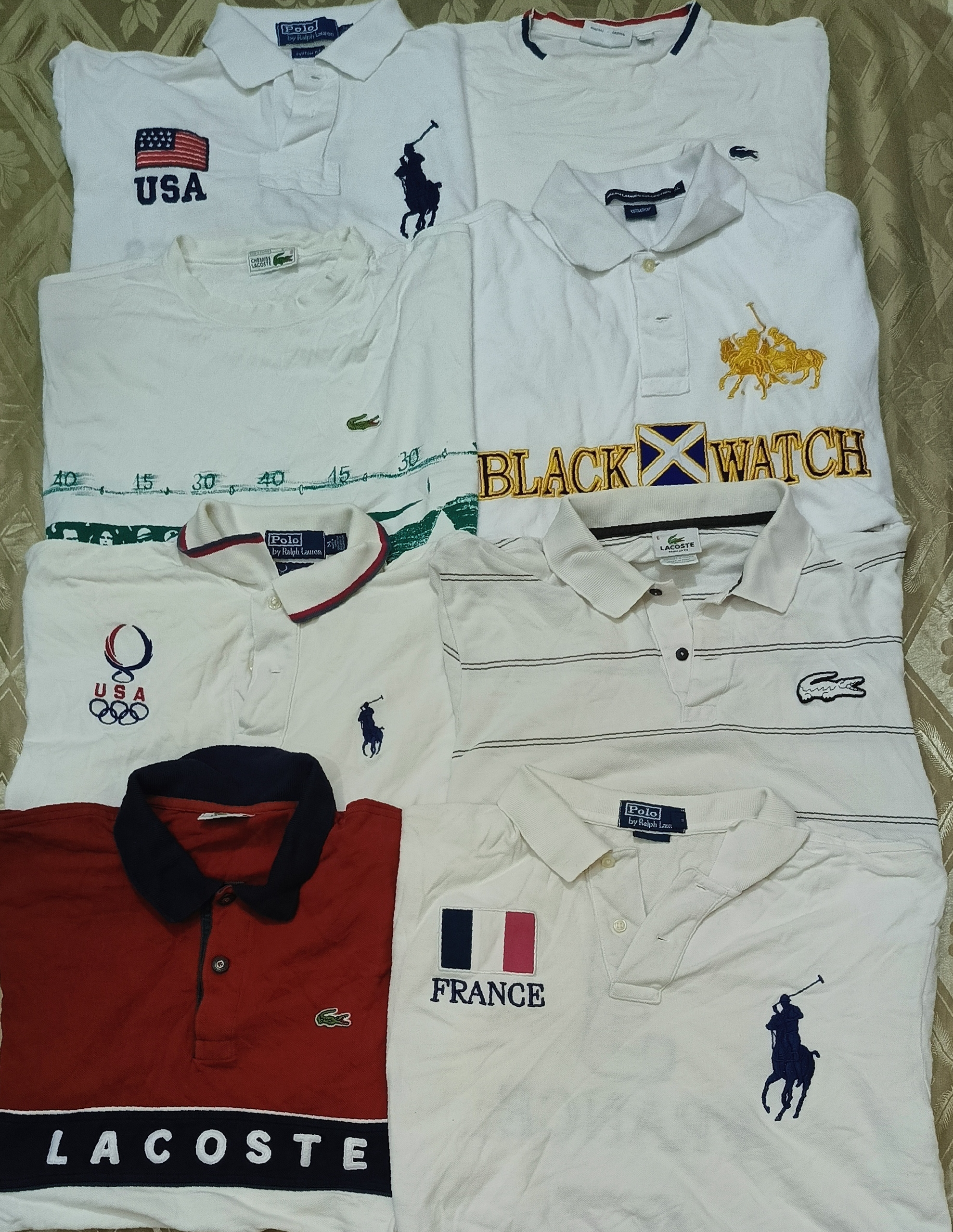 Polo and Lacoste  t-shirts