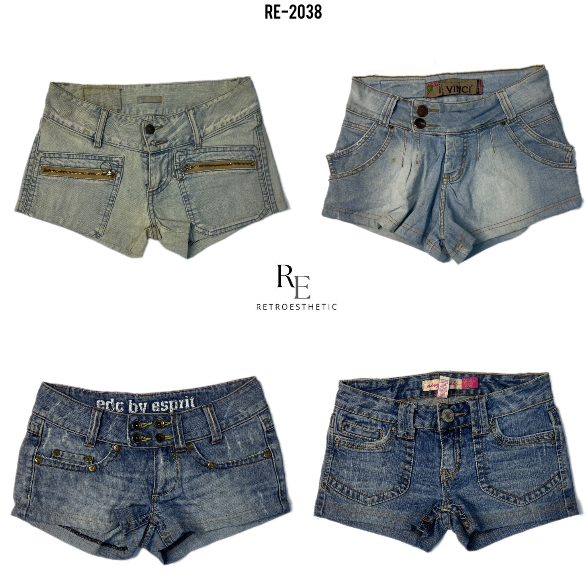 Y2K Britney Era Denim Short( RE-2038)