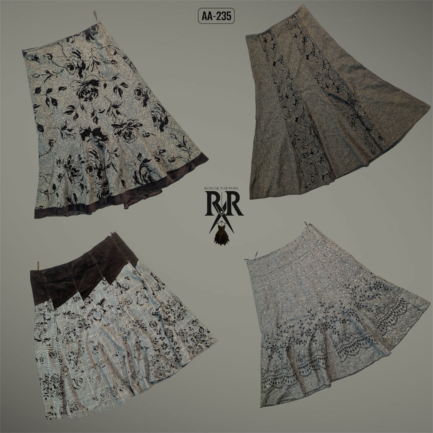 Y2K Unique Wool Mix Skits (AA-235)