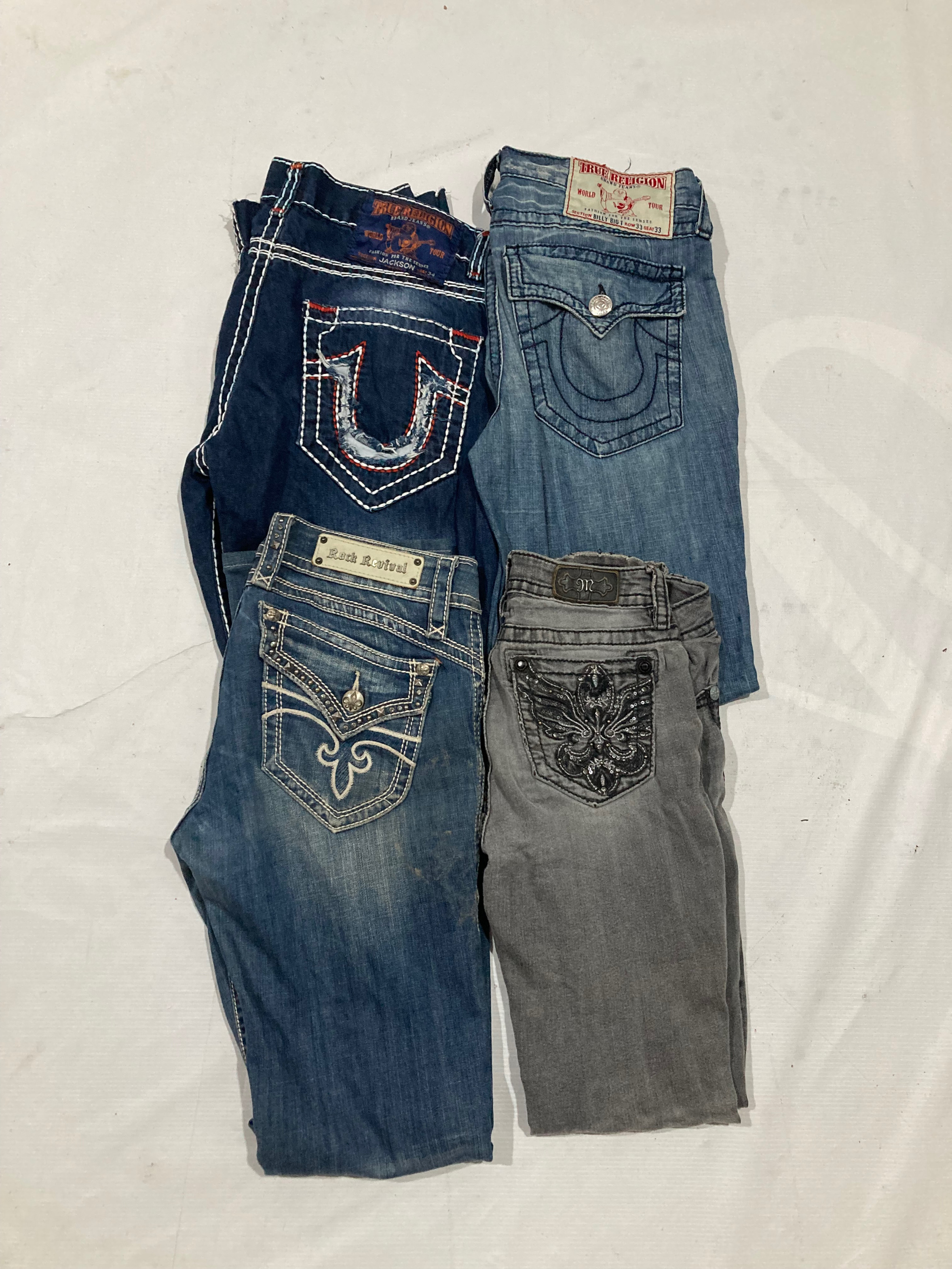 Miss me rock revival jeans de verdadera religión
